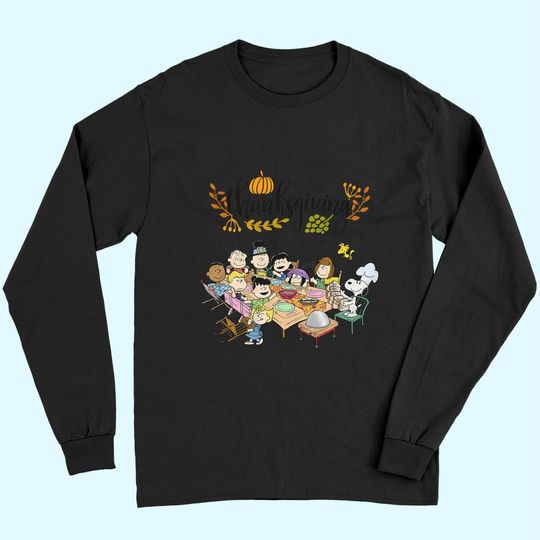 Happy Thanksgiving Peanuts Party Long Sleeves