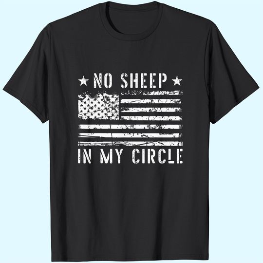 No Sheep In My Circle Funny Vintage T-Shirt
