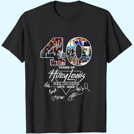 VinaTee 40 Years of Huey Lewis and The News 1979-2019 T-Shirt