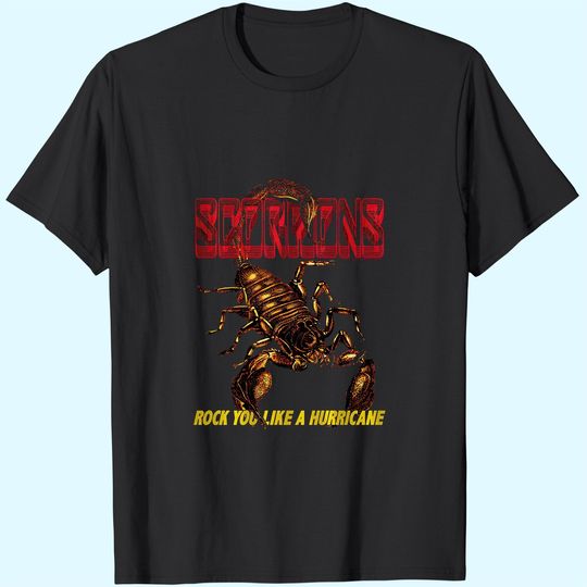 Scorpions German Rock Band IRL Black Adult T-Shirt