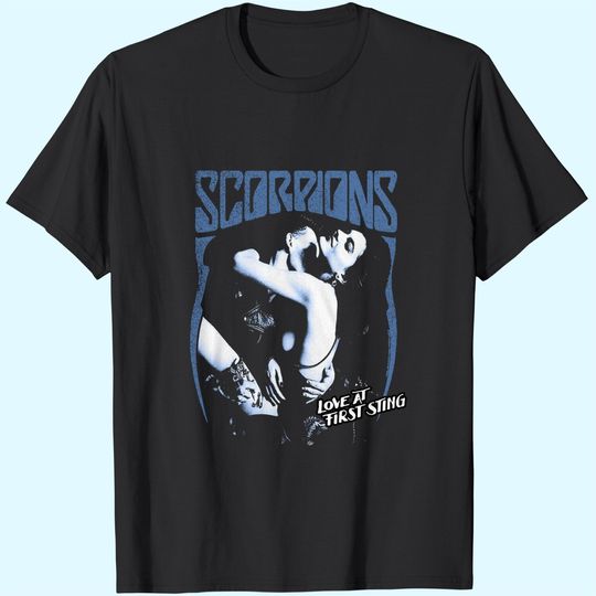Scorpions German Rock Band First Sting Black Adult T-Shirt