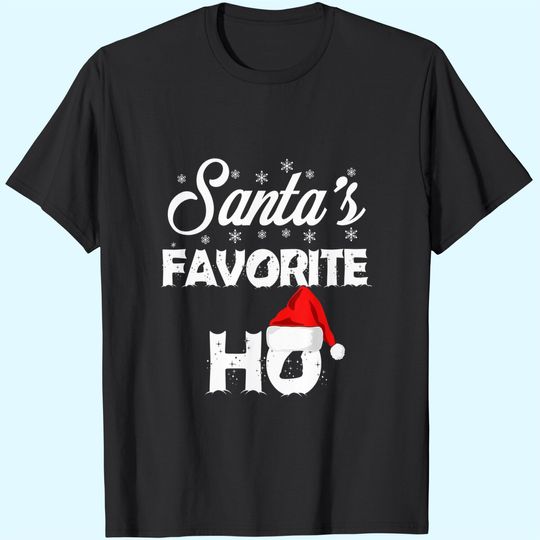 Santa's Favorite Ho Funny Christmas Gift T-Shirt