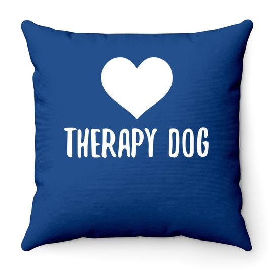Therapy Dog Throw Pillow
