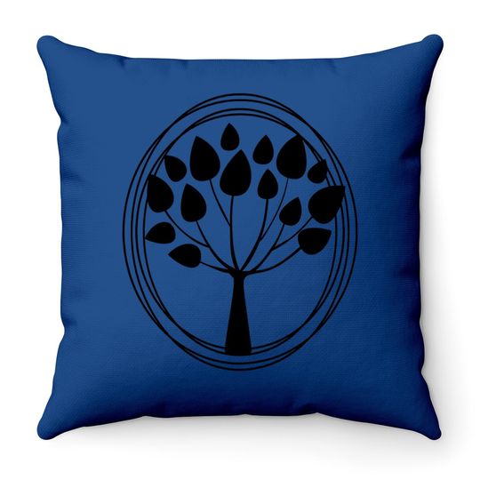 Tree Circle Throw Pillow