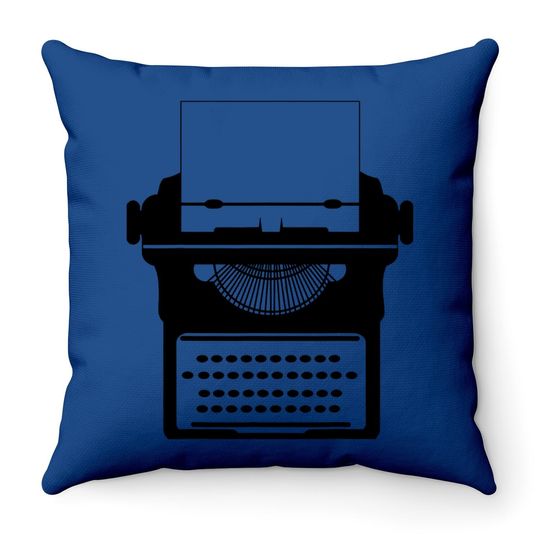 Typewriter Throw Pillow Cool Funny Throw Pillow