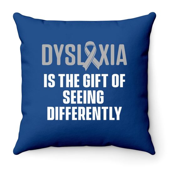 Dyslexia Teacher Therapist Dyslexic Therapy Throw Pillow