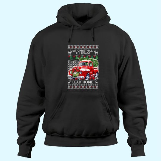 Ugly Christmas Red Truck Hoodies