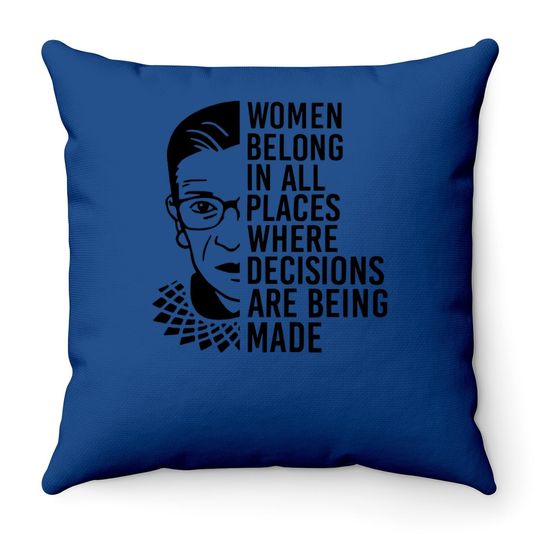 Notorious Rbg Throw Pillow Progressive Liberal Ruth Bader Ginsburg Throw Pillow Funny Letter Print Graphic Throw Pillow Tops
