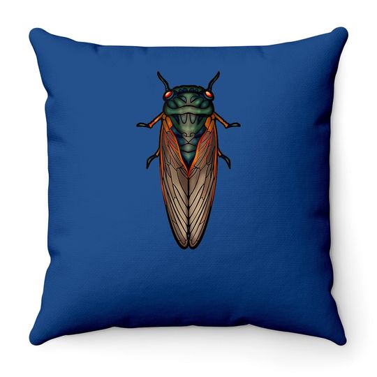 Cicada 2021 Throw Pillow