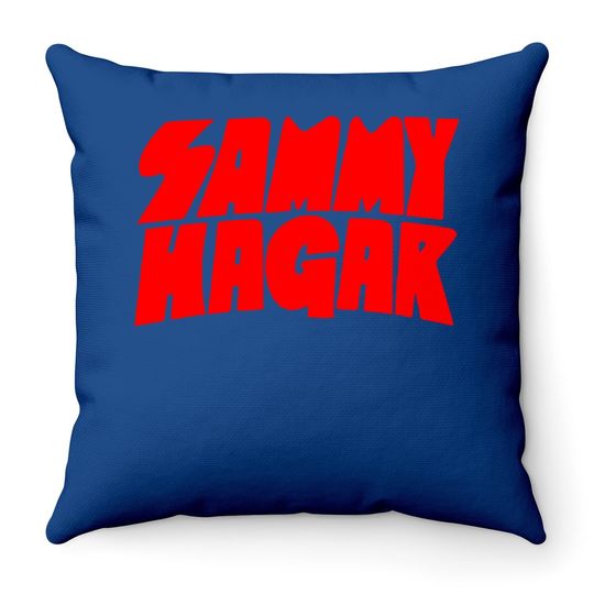 Katrina M Vaughn Samm Short Sleeve Throw Pillow,sammy Hagar Logo,large