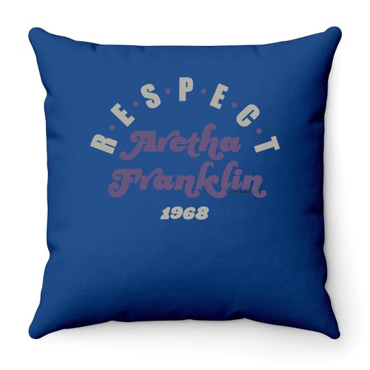 Aretha Franklin Respect 1968 Throw Pillow