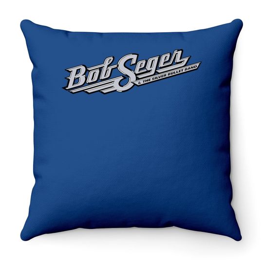 Bob Seger The Silver Bullet Band Crewneck Ultra Cotton Short Sleeve Adult Throw Pillow