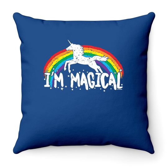 I'm Magical - Rainbow Unicorn Magic Throw Pillow