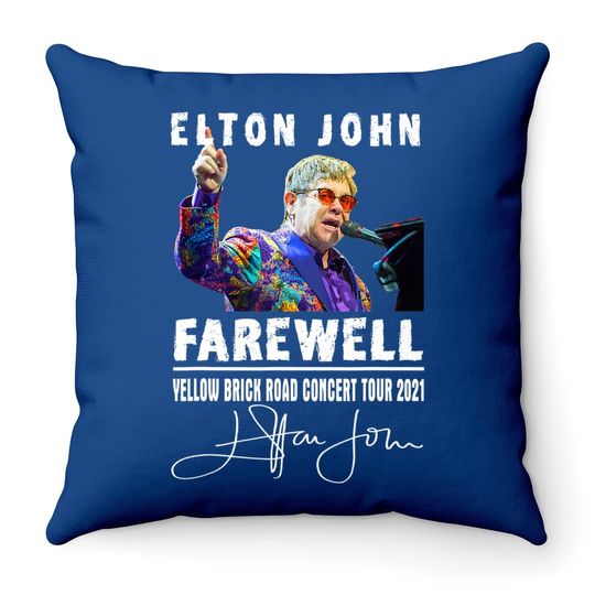 Graphic Elton Arts John Country Music Vintage Tour 2021 Arts Throw Pillow