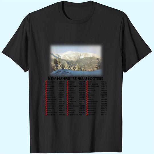 New Hampshire 4000 Footers T-shirt