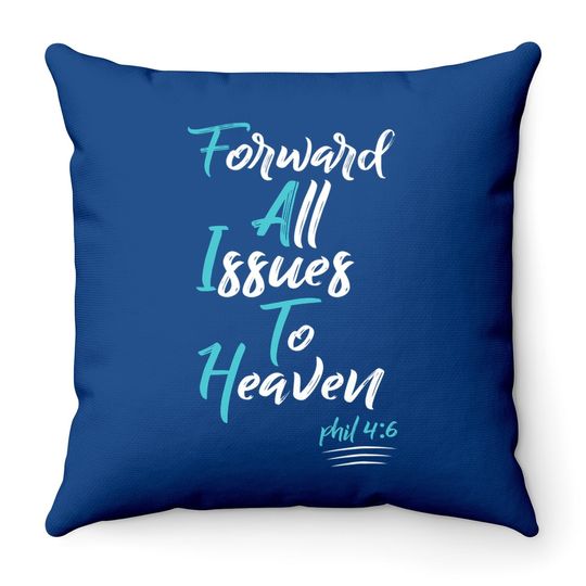 Faith Over Fear Spiritual Uplifting Christian Plus Size Tops Throw Pillow