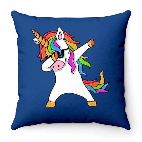 Dabbing Unicorn Dab Throw Pillow