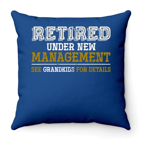 Funny Grandgrandpa Retirement Gift Retired Throw Pillow