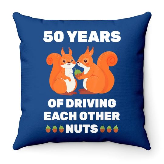 25th 25-year Wedding Anniversary Funny Couple For Him Her Throw Pillow