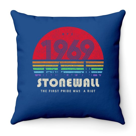 Pride 50th Anniversary Stonewall 1969 Was A Riot Lgbtq Throw Pillow