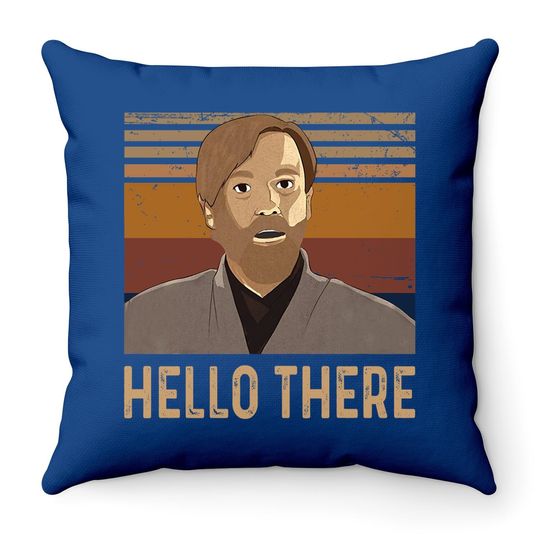 Obi Wan Kenobi Hello There Throw Pillow