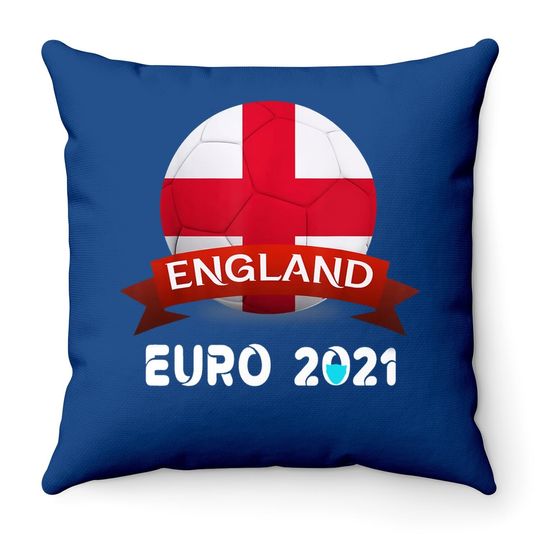 Euro 2021 Throw Pillow England Flags Soccer