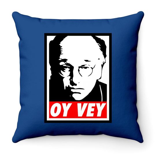 Curb Your Enthusiasm Larry David Oy Vey Obey Throw Pillow