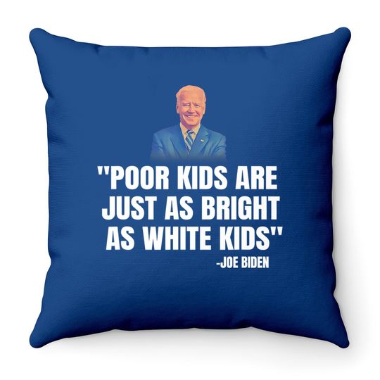 Creepy Uncle Joe Biden Inspired Design Throw Pillow