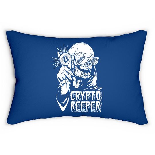 Crypto Keeper Lumbar Pillow, Bitcoin, Crypto Millionaire Lumbar Pillow