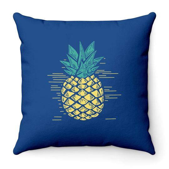 Dutut Pineapple Printed Funny Throw Pillow Summer Fruits Lover Casual Short Sleeve Tops Blouse