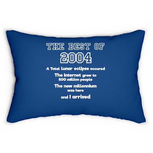 2004 17th Birthday Lumbar Pillow Gift For 17 Year Old Boys / Girls Lumbar Pillow