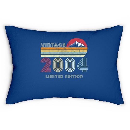 17 Year Old Gifts Vintage 2004 Limited Edition 17th Birthday Lumbar Pillow