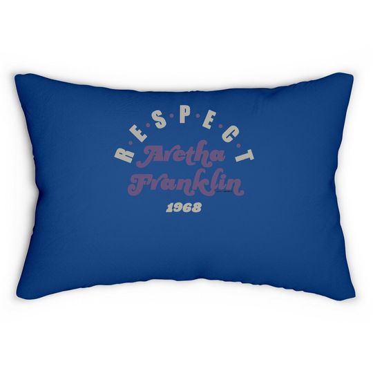 Aretha Franklin Respect 1968 Lumbar Pillow