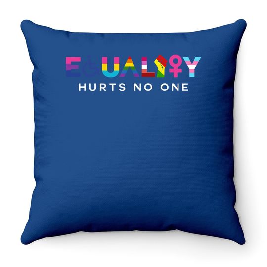 Equality Hurts No One Lgbt Black Disabled Right Kind, International Justice Throw Pillow