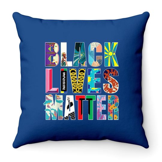 Black Lives Matter - Celebrate Diversity Throw Pillow