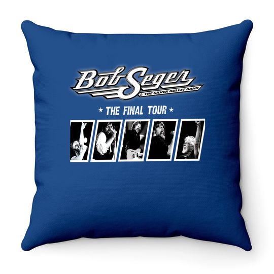 Love Bob Art Seger Retro Rock And Roll Legends 1970s Throw Pillow
