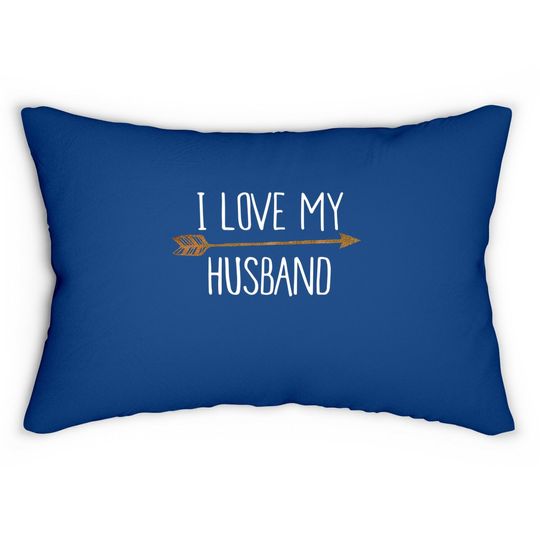 Tribal Arrows I Love My Husband Lumbar Pillow