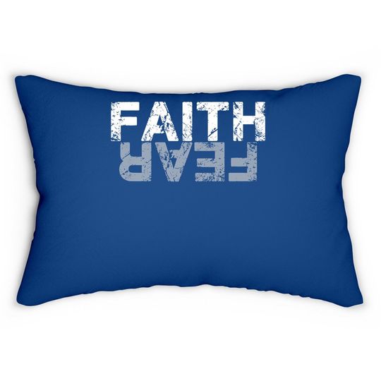 Faith Over Fear Premium Lumbar Pillow