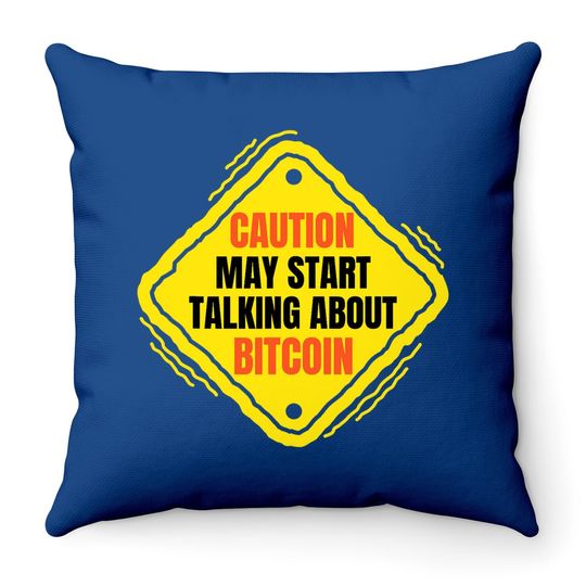 Cryptocurrency Humor Gifts | Funny Meme Quote Crypto Bitcoin Throw Pillow