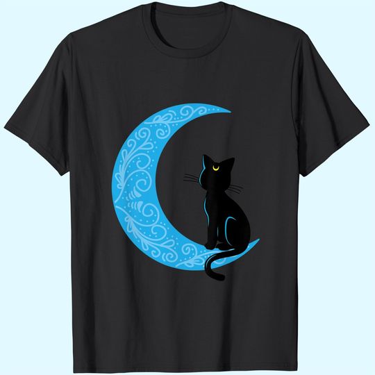 Sailor Moon Vintage Black Cat Crescent T-Shirt