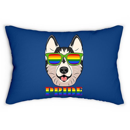 Husky Lgbt Flag Glass Lumbar Pillow Flag Lgbt Rights Gay Pride Month Transgender Pullover (lumbar Pillow; Black)