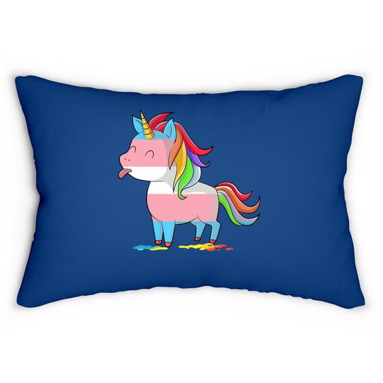 Transgender Unicorn-lgbtq Trans Pride Lumbar Pillow Lumbar Pillow