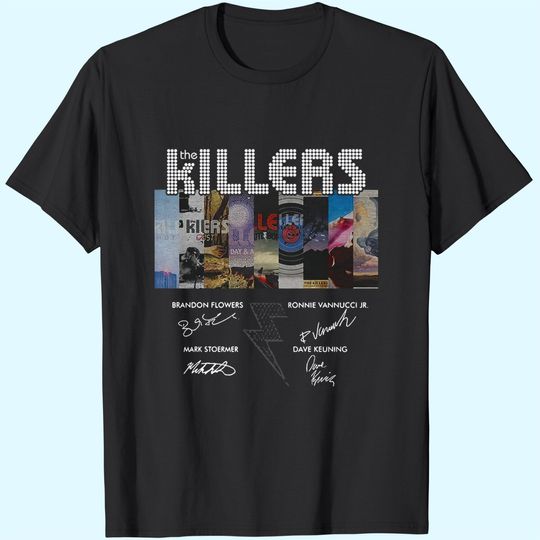 The Killers Band Members Signatures T-Shirt