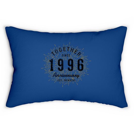 25th Anniversary Together Since 1996 Lumbar Pillow