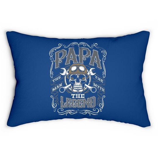 Papa The Man The Myth The Legend - Graphic Lumbar Pillow