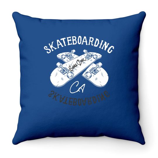 Skateboarding Skate Or Die Skateboard Santa Cruz Street Wear Throw Pillow