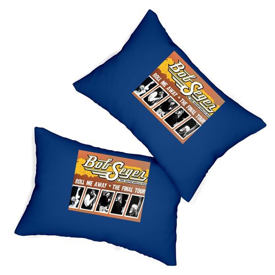 Tee Bob Retro Seger Country Music Legend 60s, 70s, 80s Gifts Lumbar Pillow