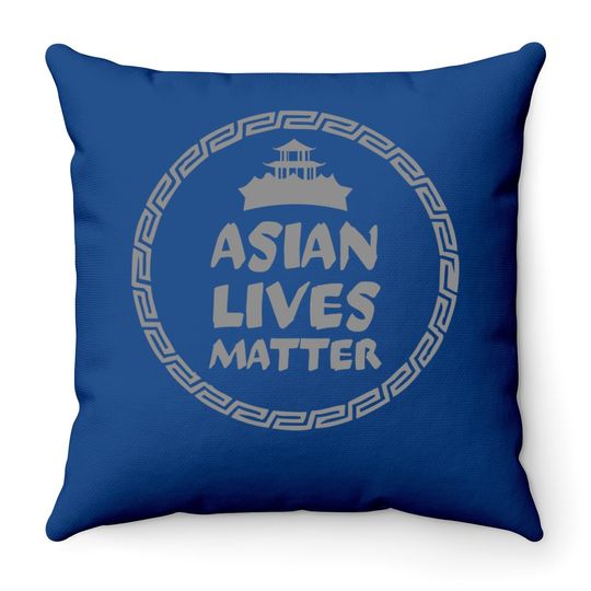 Asian Lives Matter Equality Human Rights Throw Pillow