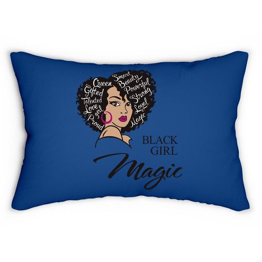 Black Girl Magic Lumbar Pillow For Melanin Afro Woman Lumbar Pillow Black Girl Lumbar Pillow Afro Queen Black Pride Short Sleeve Tops