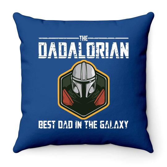 Retro The Dadalorian Graphic Father's Day Throw Pillow Vintage Best Throw Pillow